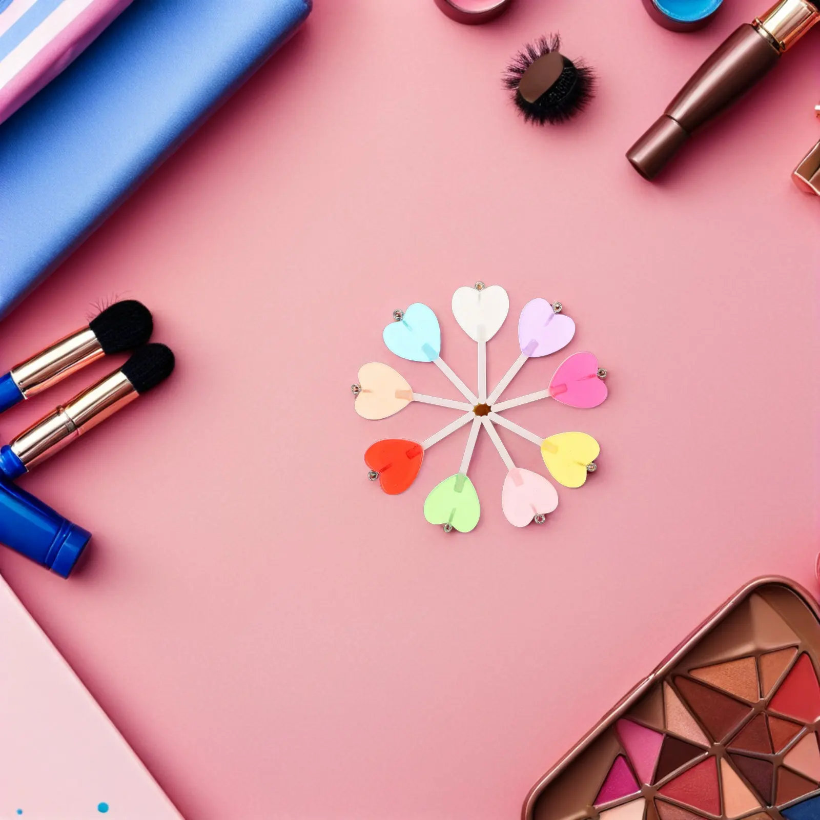 

40Pcs Realistic Resin Lollipop Charms Candy Pendant Jewelry Making DIY Accessories Cute Keychain Bag Decor Sweet Heart Shaped