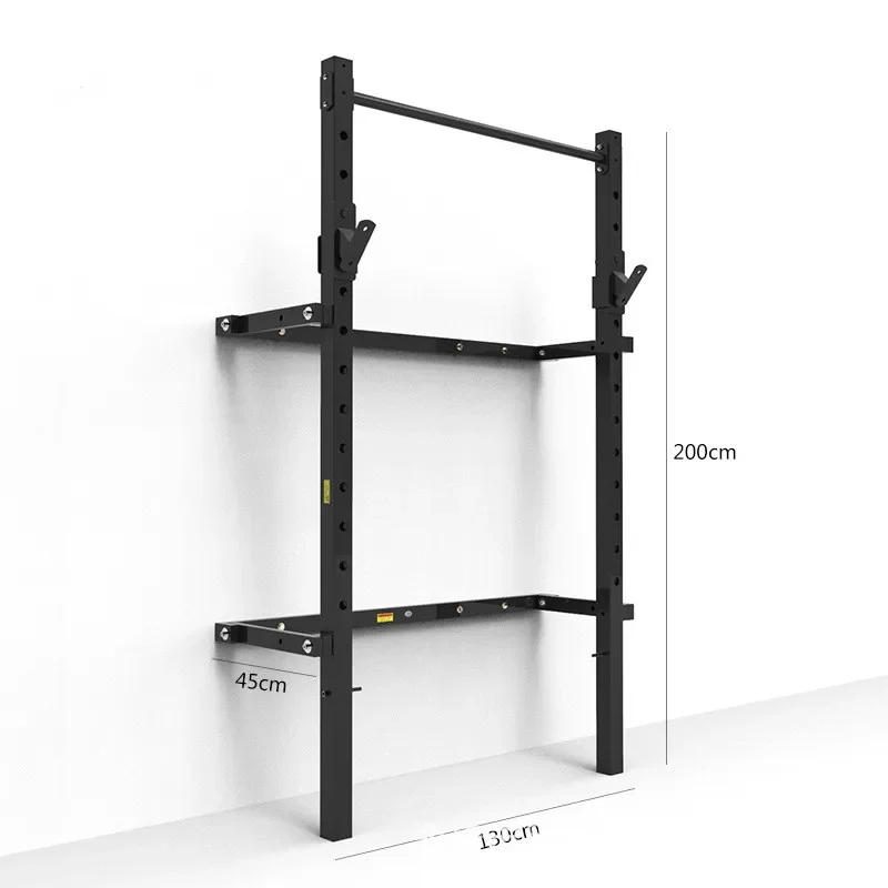 XD new arrival save space home gym fitness bodybuilding weightlifting adjustable wall-mounted foldable rack gym squat