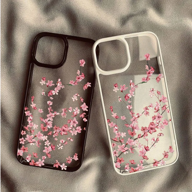 Image of Kirschblüten-Blumen-Handyhülle für iPhone 18 Pro 17 16 Pro Max 15 14 13 12 11 16E Air X XR XS 7 8 Plus SE2022 Stoßfeste Hülle