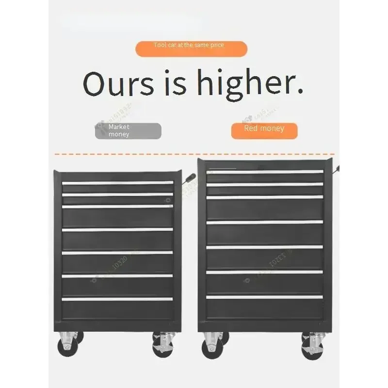 Auto Repair Tool Car trolley Drawer Hardware Trolley Box Multi-Functional Mobile Heavy Cabinet for Workshop