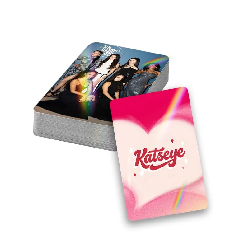 KATSEYE EYEKONS 30Pcs Laser Holographic Double Sided LOMO Cards Boxed Photocards Fan Support Ins Style Kpop Gift Hot Sale