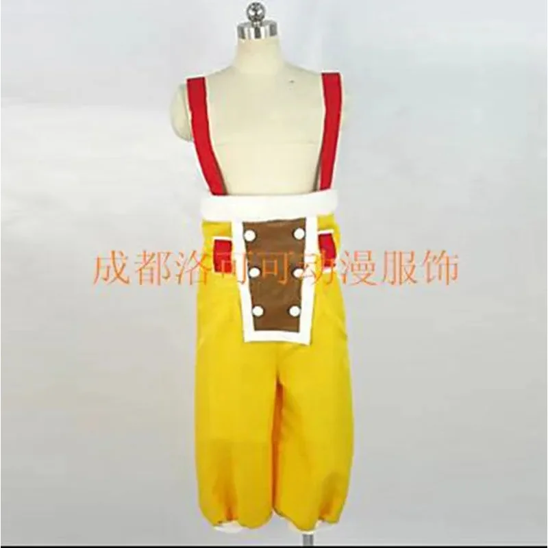 Cosplay Usopp Uniform Cos Halloween Party High Quality Costume Full Set Strap Pants Bracers