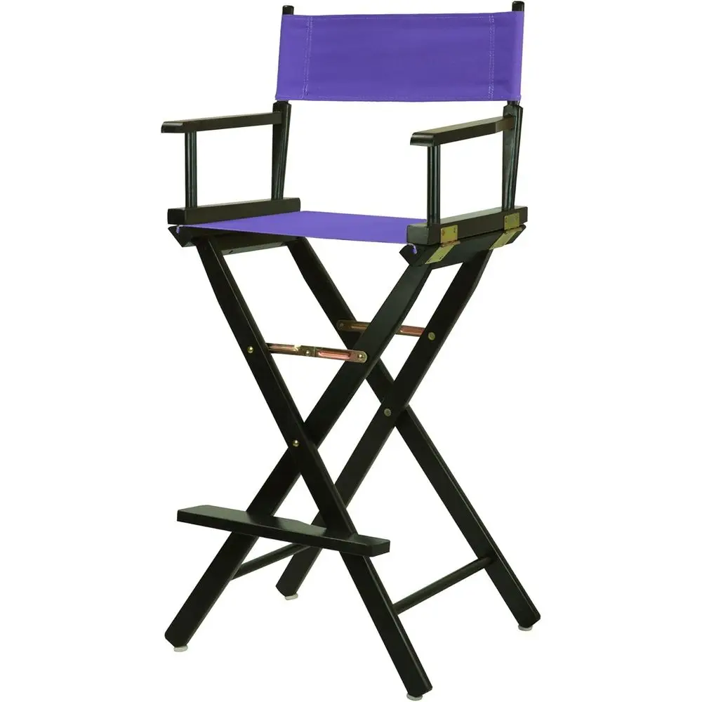 230-02/021-41 Black e-ple Canvas Director Chair 30 Bar Height