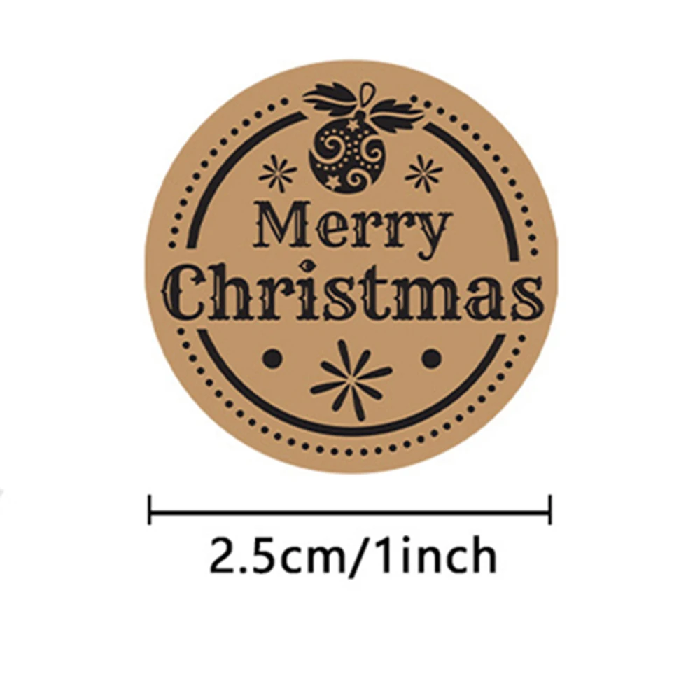 50-500pcs Christmas Theme Seal Labels Stickers Merry Christmas Stickers For DIY Gift Baking Package Envelope Stationery Decor