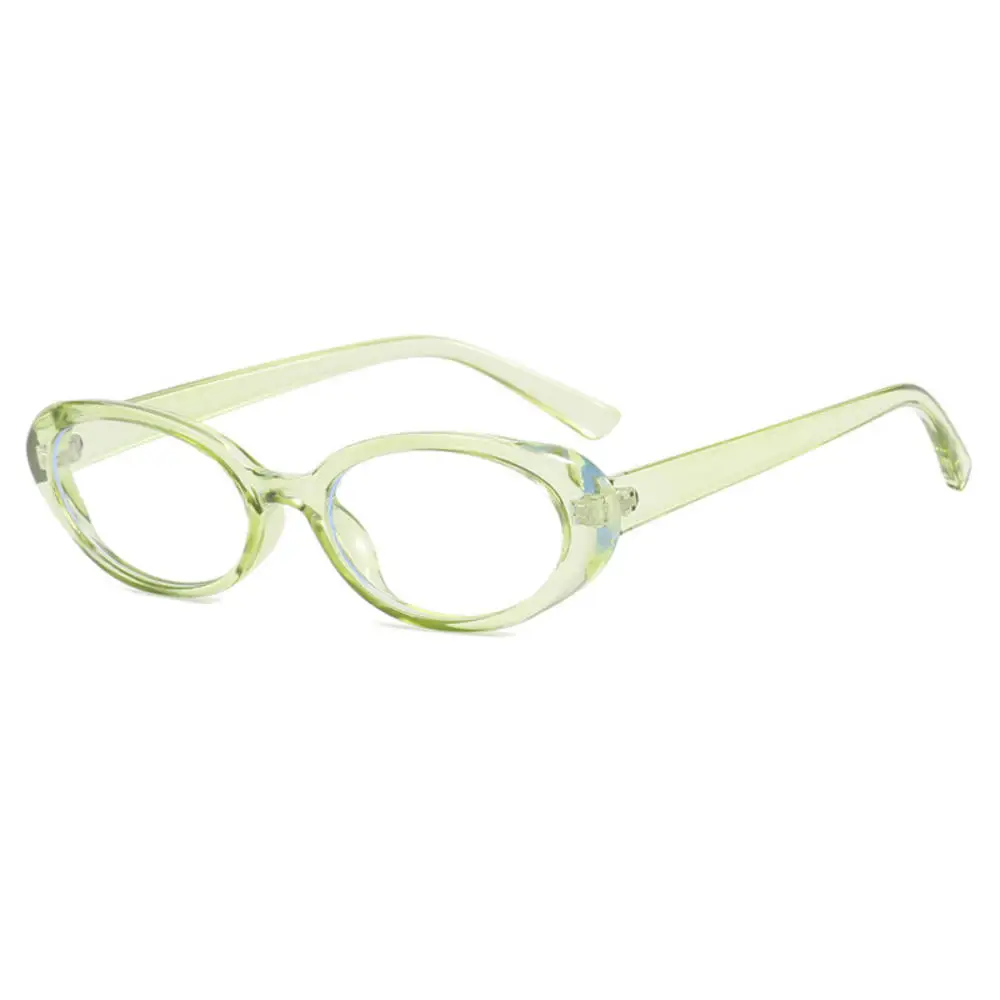 KLASSNUM – lunettes transparentes Vintage pour femmes, verres décoratifs, petit cadre ovale Y2K, Anti lumière bleue, oculaires d'ordinateur étroites