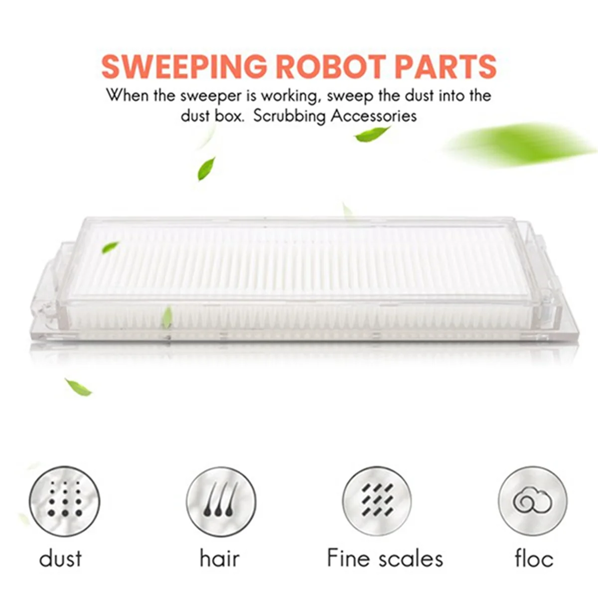 Accessories Kit for Cecotec Conga 11090 Spin Revolution Vacuum Replacement Parts Main Side Brush Filter Mop Dust Bag