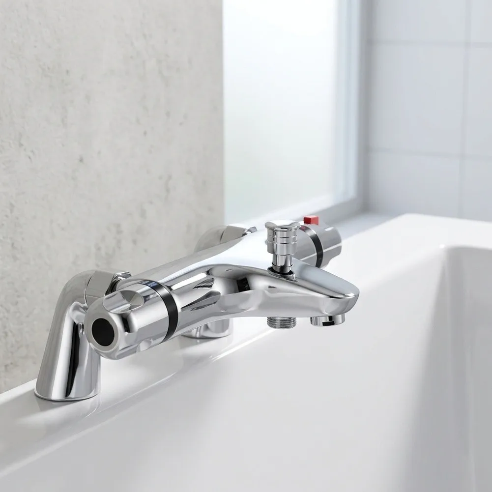 Brass Mixing Valve Thermostatic Shower Mixer Anti-scalding Safety Valve Solid Brass Construction For Standard UK Plumbing