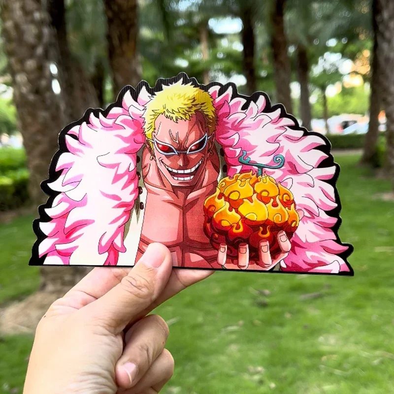 ONE PIECE Donquixote Doflamingo Anime Motion Car Sticker Waterproof Decal for Refrigerator,Laptop,Suitcase,Etc Kids Toy Gift