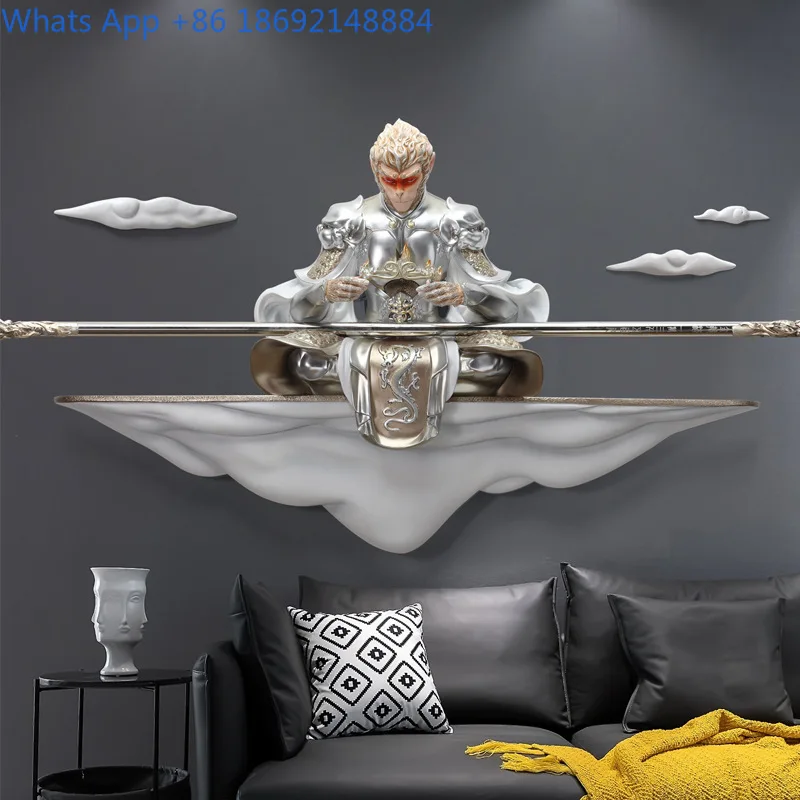 فن جداري مريح ثلاثي الأبعاد من Monkey King لتزيين غرفة المعيشة وغرفة النوم #4