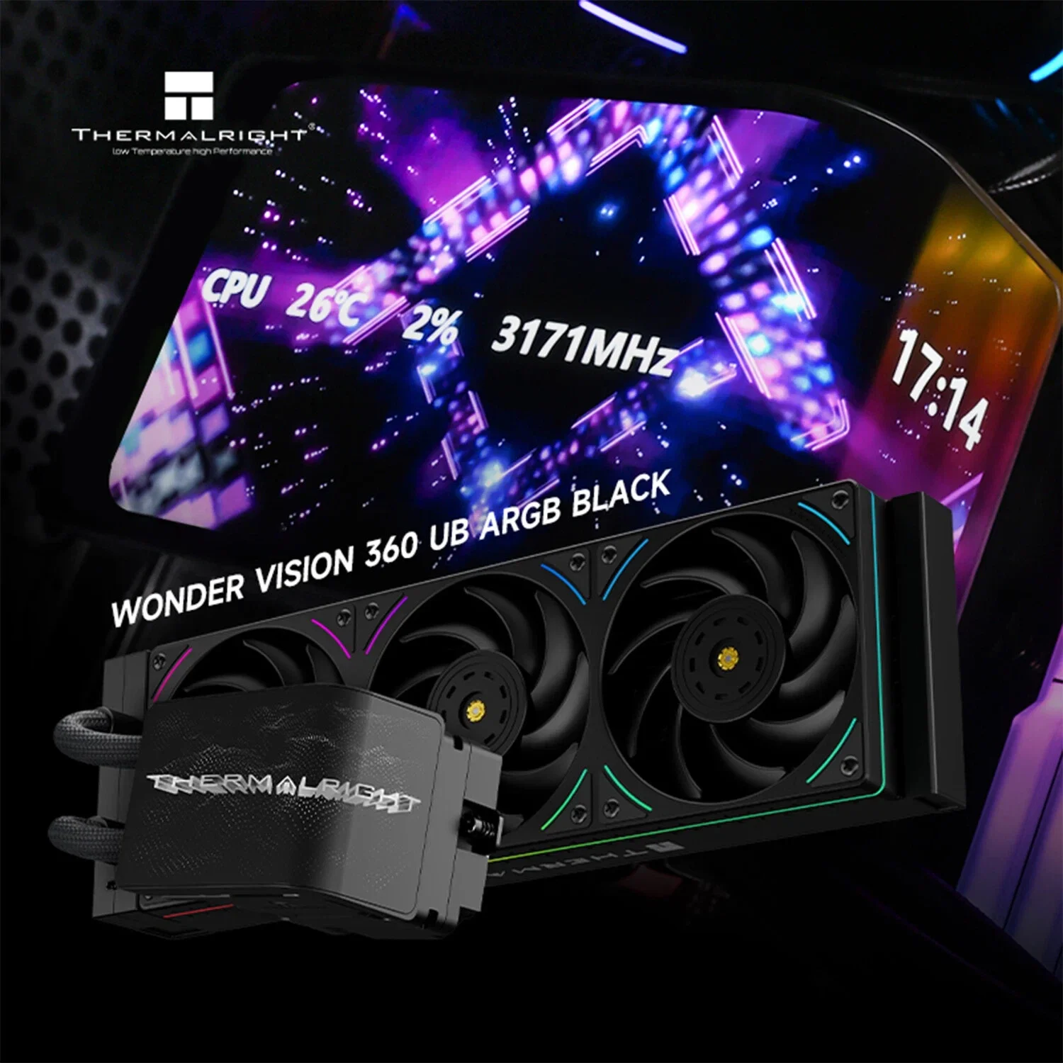 Thermalright wonder vision 360 水冷クーラー 並行輸入品】 Thermalright Wonder Vision 360 Turbo ARGB WHITE | PC