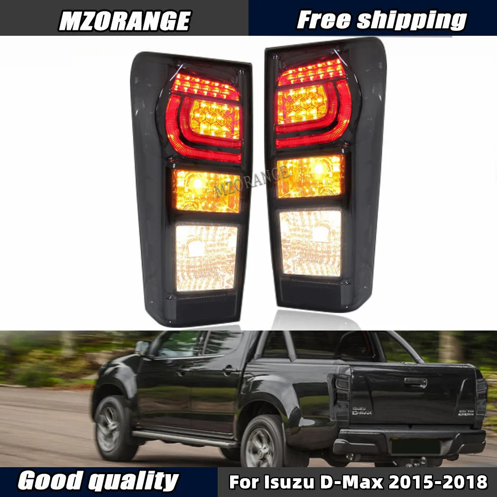 Rear Taillights for Isuzu D-Max Dmax 2015 2016 2017 2018 Turn Signal Light Stop Brake Lamp Car Accessories