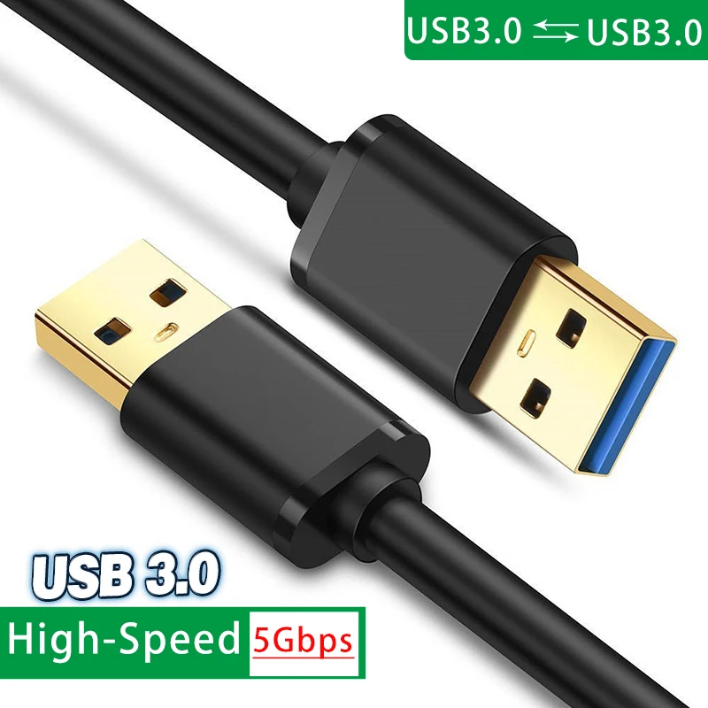 1m-2m USB do przedłużacz USB USB z męskiego na męskie USB 3.0 2.0 przedłużacz do chłodnicy dysk twardy TV, pudełko przedłużenie kabla USB