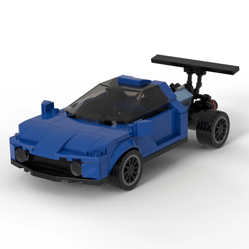 Modelo de coche de carreras de velocidad, ladrillos de construcción MOC V8, escalada de montaña, tecnología Modular, regalos, vacaciones, juguetes para niños