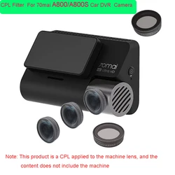 Tampa da lente do filtro de polarização circular do filtro CPL para câmera DVR do carro 70mai A800, para 70mai A800S Dash Cam filtro CPL 1 peça