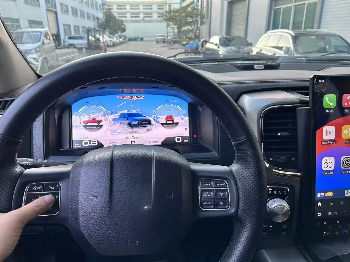 

13.1'' Новейшая цифровая приборная панель для Dodge Ram 1500 2500 3500 2008-2018, виртуальный кокпит, ЖК-панель, приборная панель