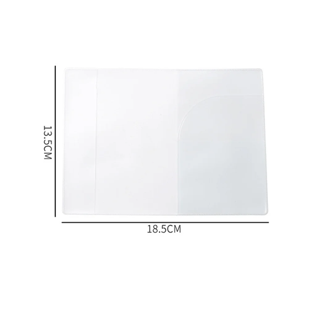 غطاء جواز السفر PVC مقاوم للماء لمحفظة جواز السفر وحامل وثائق بطاقة الائتمان التجارية وحقيبة واقية #3