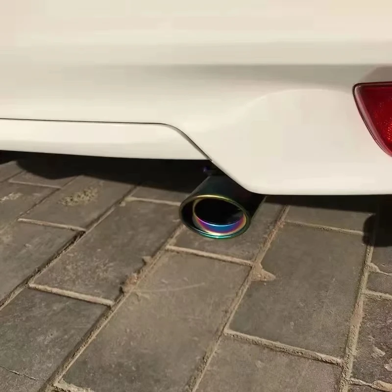 Universeller Auto-Auspuff-Endrohr, Runder Edelstahl-Auspuff, Chrom-Rundrohr für Heck-Auspuffanlage – Detail 11