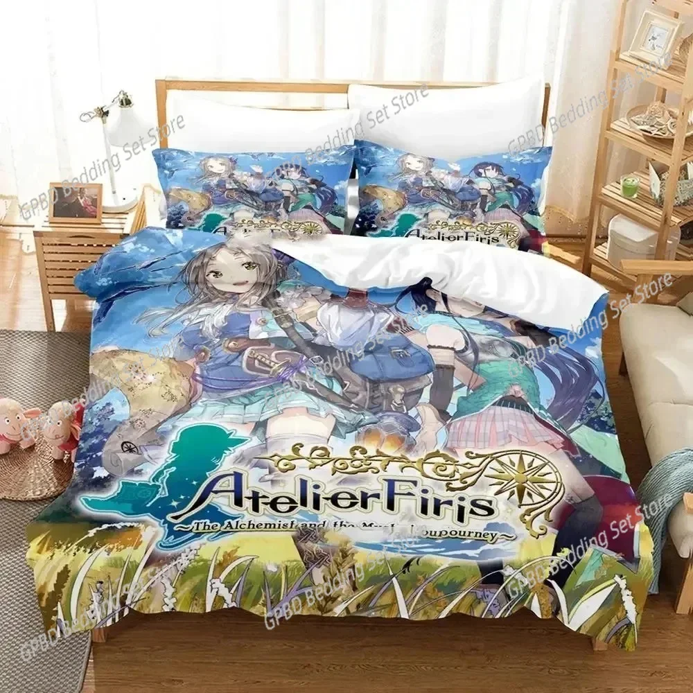 

3D Print Anime Atelier Sophie Bedding Set Single Twin Double Queen King Cal King Size Bed Linen Set