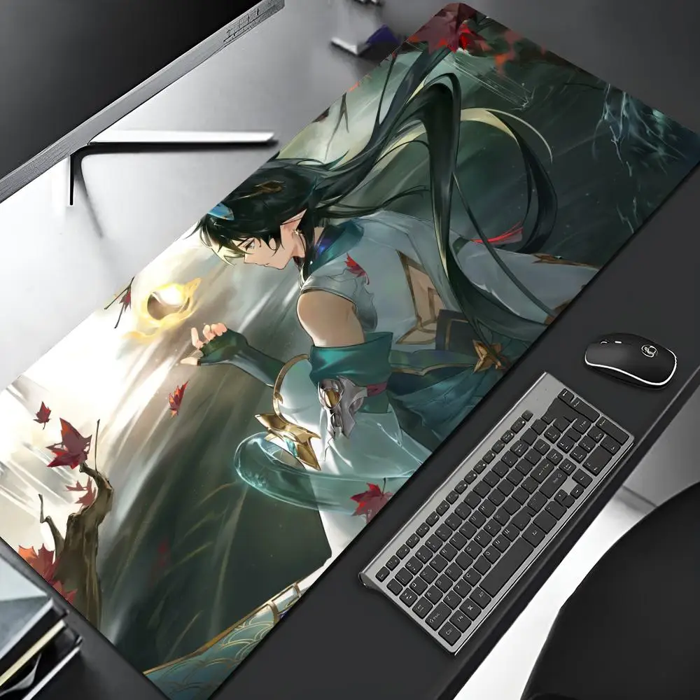 Honkai-Star Rail Mouse Pad com borda, grande arte de borracha Mousepad, Laptop Desk Mat, Big Gaming Locking, Computer Gamer