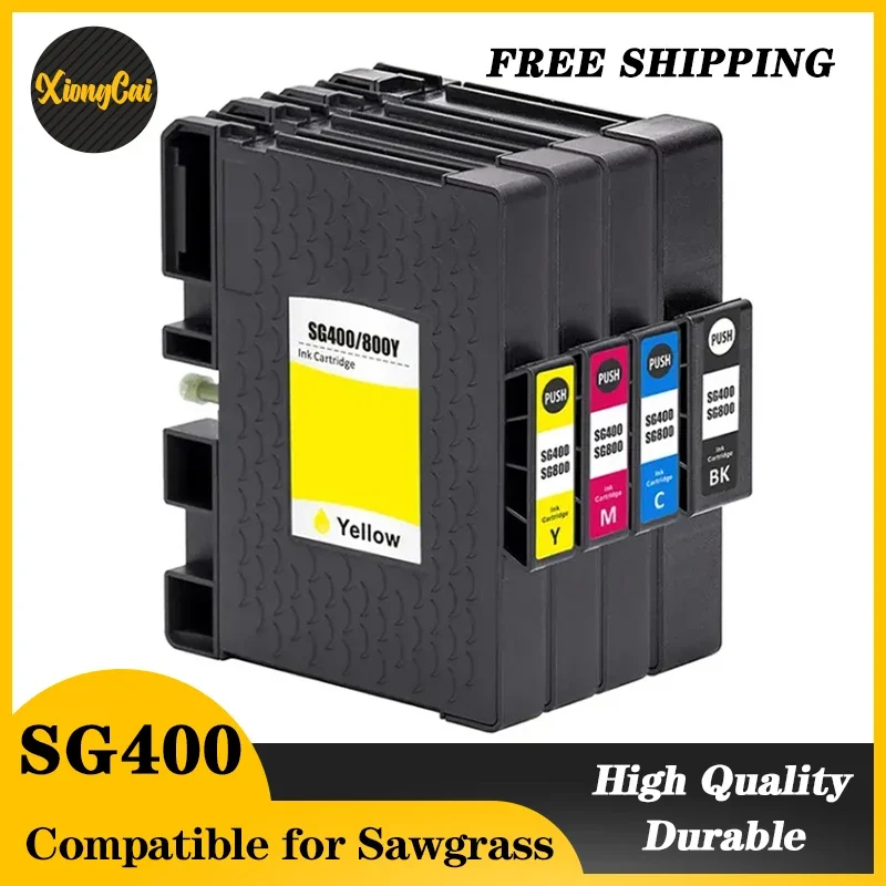 SG400 SG800 Sublimation ink Cartridges, Heat Transfer for Sawgrass Ricoh SG3100 3100SNW SG3100 SG2100 SG2010L SG3110 4pcs