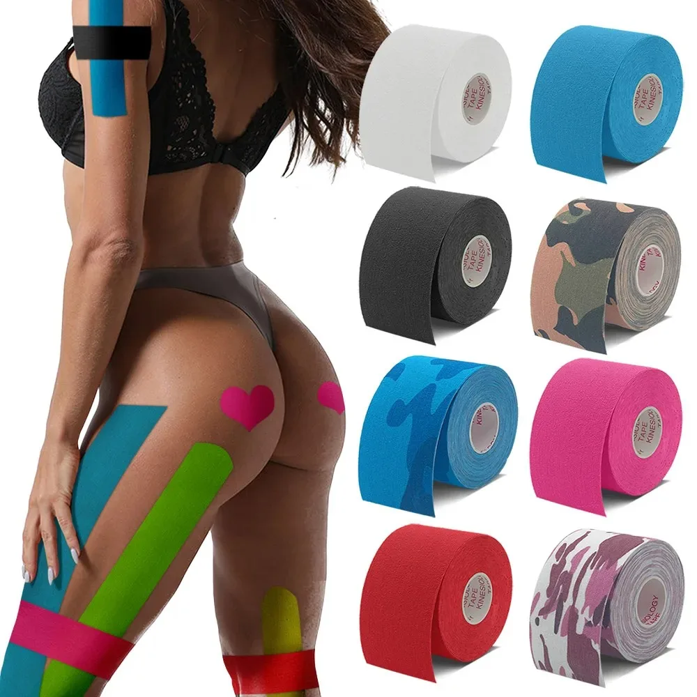 1Pcs Sports Waterproof Kinesiology Tape Stickers Athletic Bandage Muscle Recovery Protector Strapping Pain Relief Tennis Gym