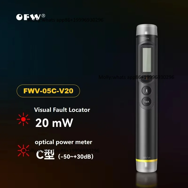 OFW Original Mini 3-in-1 Optical Power Meter and Visual Fault Locator FWV-05 VFL and OPM Cable Tester for Ftth and Fttx