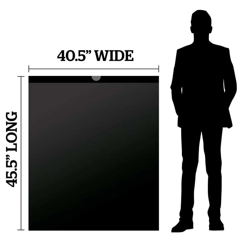 45-55 جالون 1.25 مل أكياس القمامة السوداء الأربطة تناسب علب الغاشمة 40 × 45 بوصة حزمة من 100 البلدية الصناعية التجارية