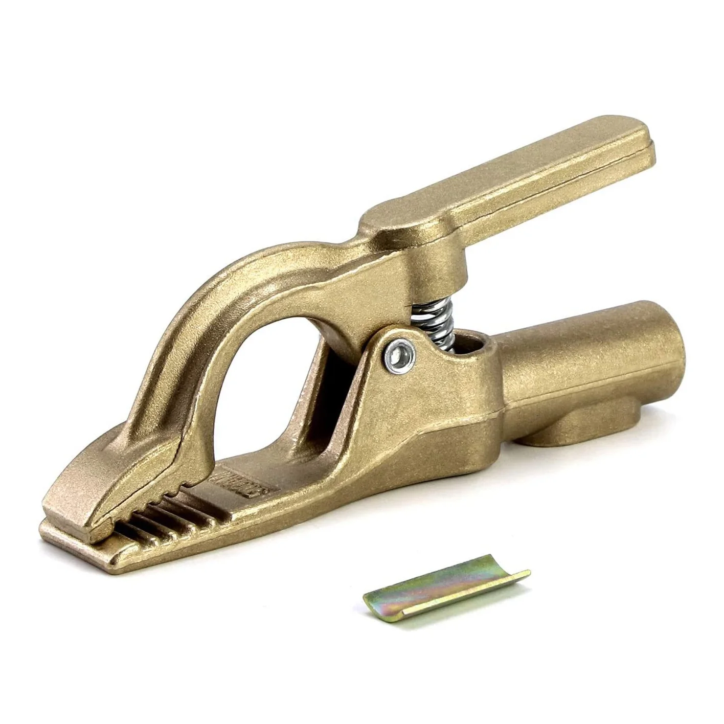 A57X NEW 500A Ground Clamp Copper Welding Earth Clamp Electric Welding Machine Argon Arc Clamp A-Shape Clip with Iron Sheet
