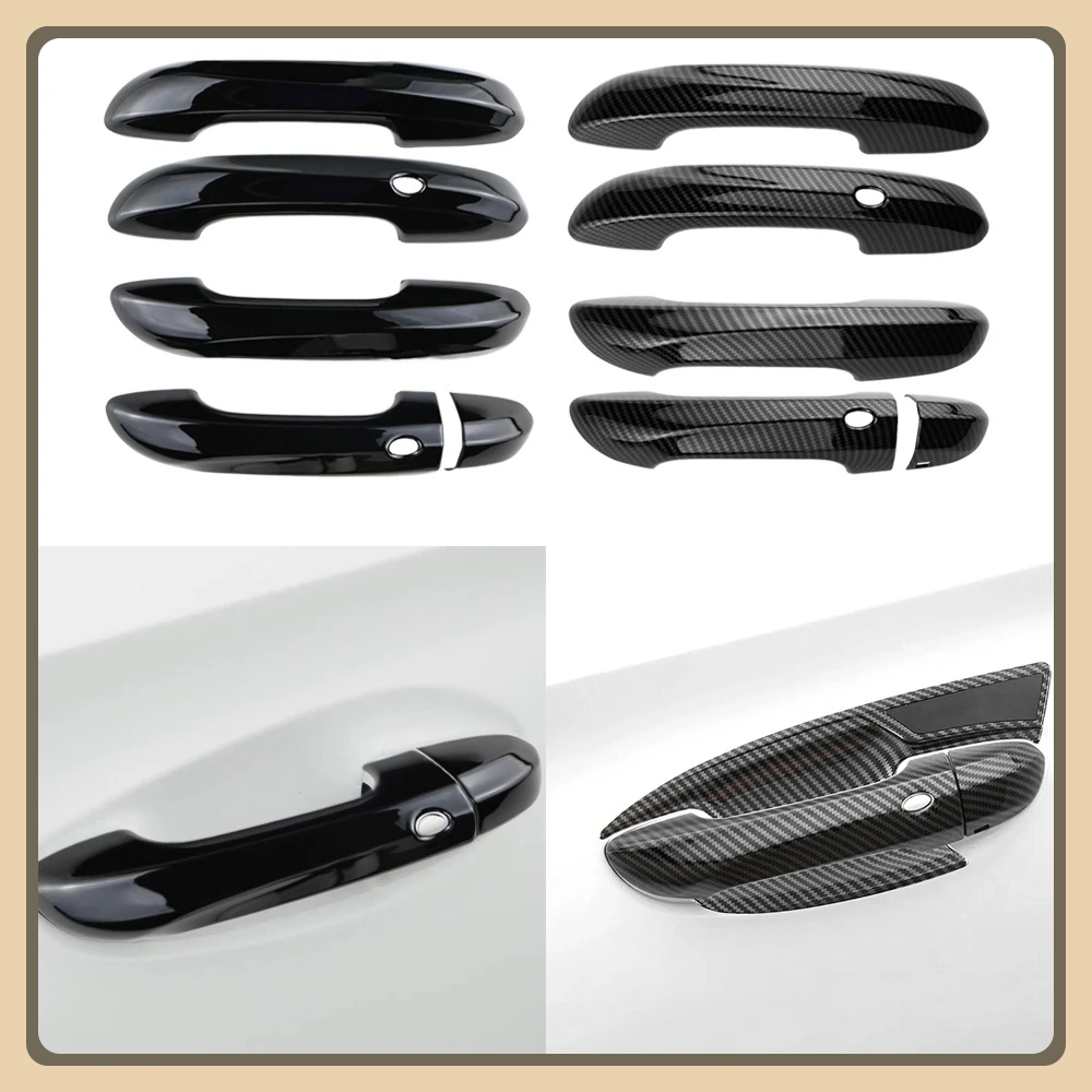 Car Exterior Door Handle Cover Trim Decoration for MG 4 MG4 EV 2022 2023 2024 Left Hand Drive Accessories ABS