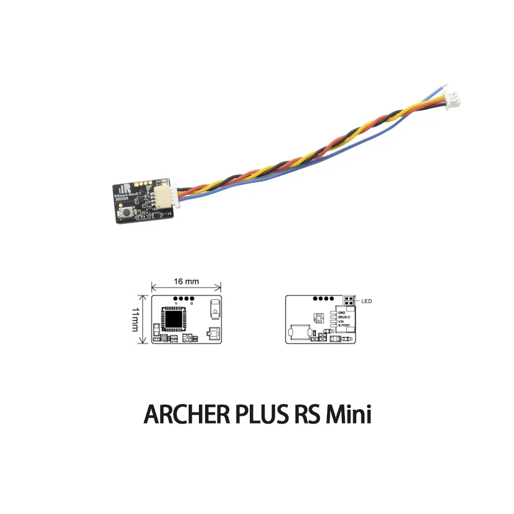 FrSky ARCHER RS PLUS RS/PLUS RS Mini Receiver S.Port / F.Port / FBUS Compatible with FrSky ACCESS/ACCST D16 V2 Transmitters.