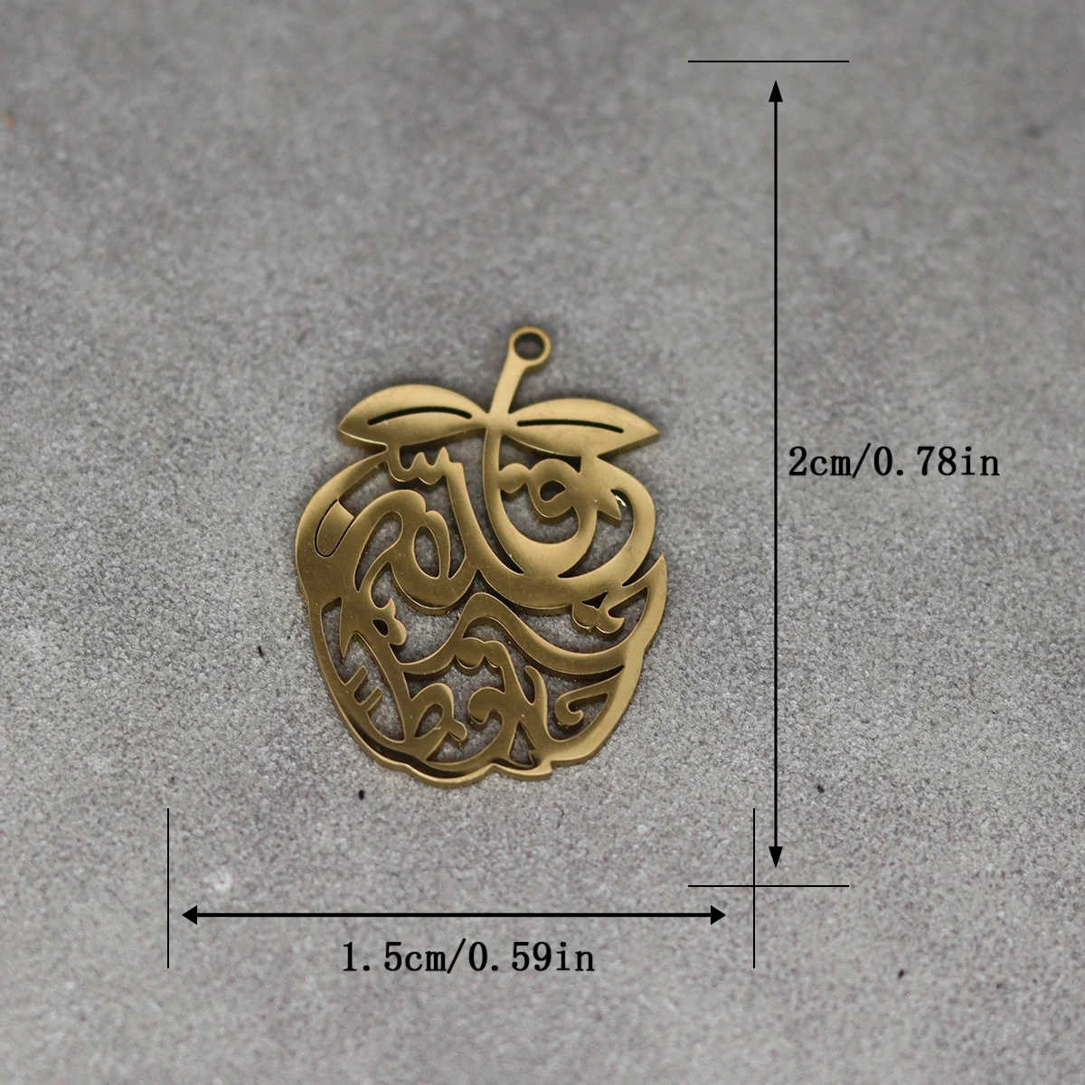 3pcs Stainless Steel Charms Fit Jewelry Making Persian Poetry Calligraphy Farsi Parsi Pendant Necklaces Earrings DIY Handmade