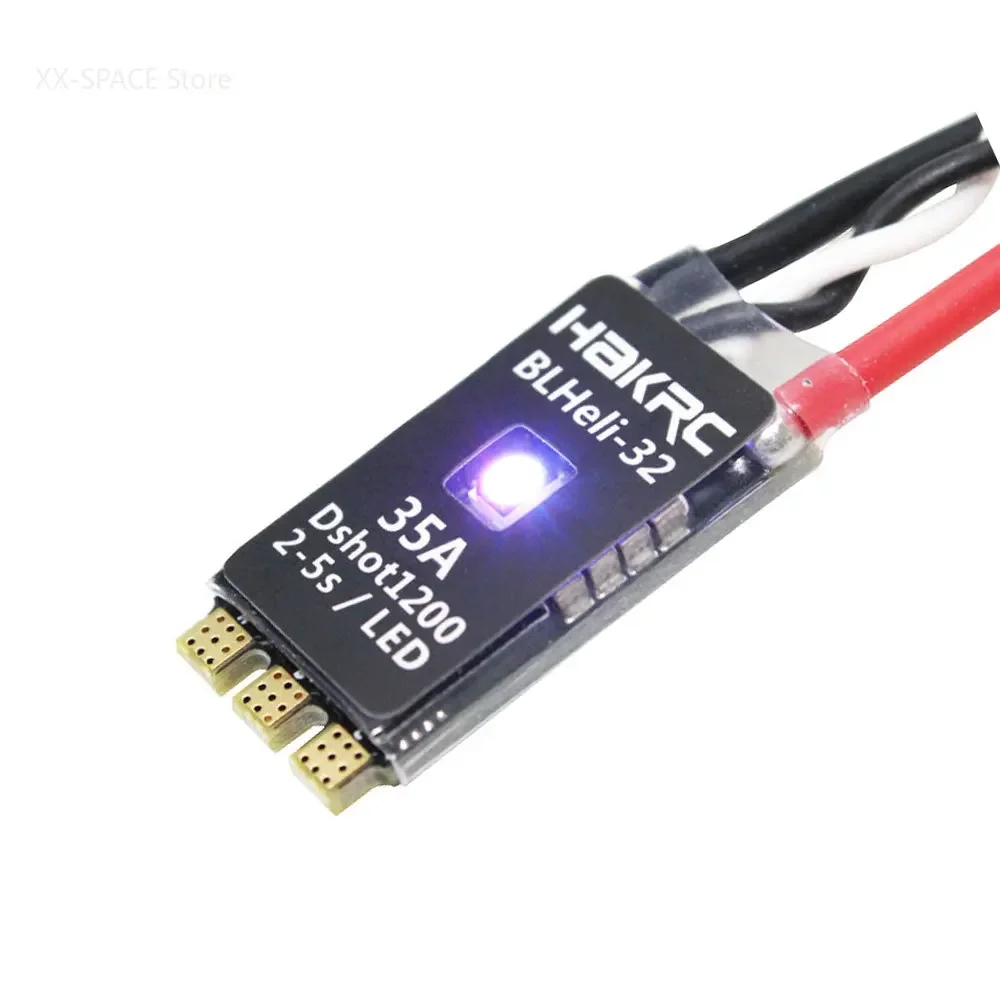 4PCS HAKRC 35A BLHeli_32 Dshot1200 2-5S LIPO Brushless ESC Built-in LED for RC FPV Racing Drone