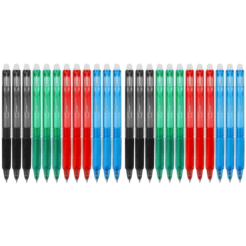 

AM-выдвижные стираемые гелевые ручки, Fine Point 0,7 мм, Make Mistakes исчезают, удобная ручка, для рисования и письма, 24 шт.