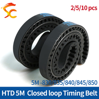 ONEFIRE 5M Timing Belt Width 10/15/20/25mm Closed Loop Rubber Synchronous beltLength 830/835/840/845/850mm