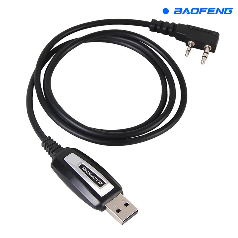 Baofeng-cable USB profesional para walkie-talkie, enchufe de 2 pines, línea de frecuencia de escritura para UV-5R, accesorios para CD, 888S