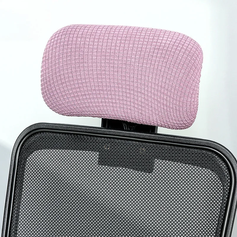 2026 New Jacquard Chair Headrest Cover Solid Color Elastic Chair Headrest Cover Seat Slipcover for Living Dining Room Home Decor