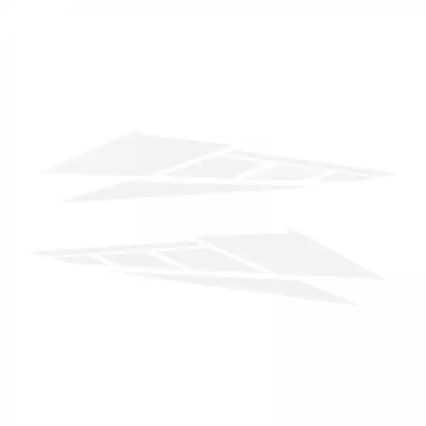 

Silvery Motorcycle Stickers Universal Automotive Body Decals Left Right Pair DIY Waterproof PVC Material for Car Decoration