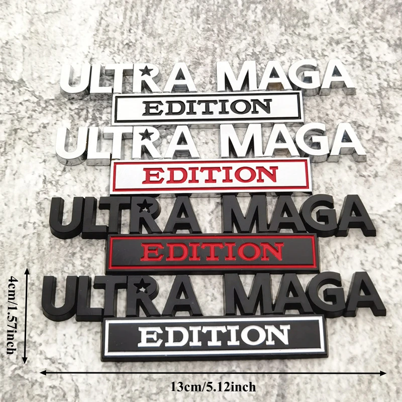 

High-quality Car Modification Metal 3D Car Stickers ULTRA MAGA EDITION Body Decoration Scratches Cover Car Accessories