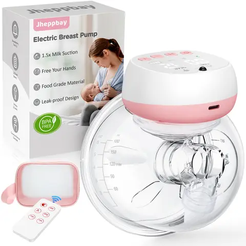 Electric Wearable Breast Pump 1200mAh USB Chargable Silent Milk Extractor Painless Automatic Milker Comfort Breastfeeding
