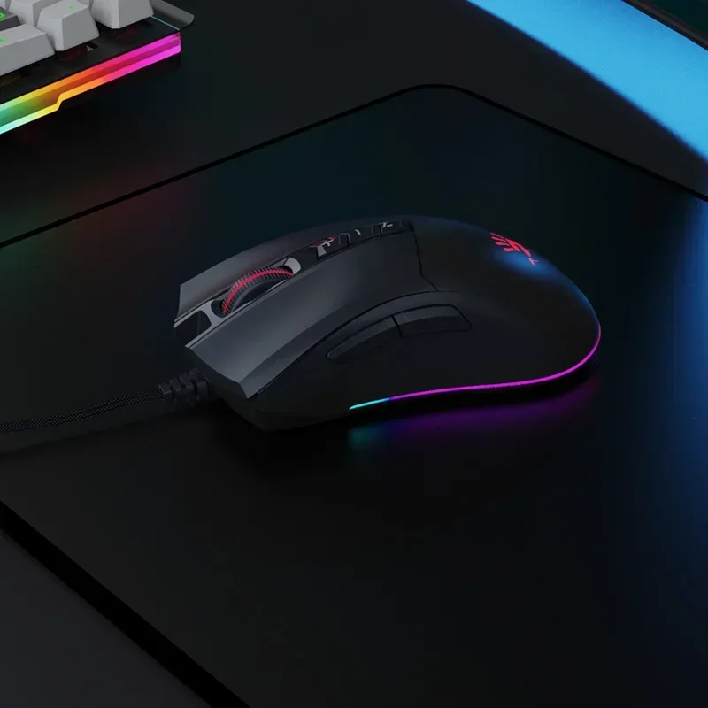 A4tech Blood ES9 Plus Mouse cablato ergonomico PMW3327 Sensore 16000 dpi Programmazione macro Accessori per laptop Mouse da gioco per e-sport