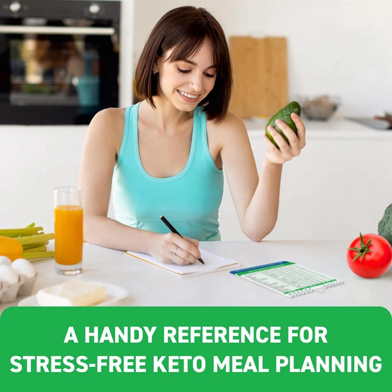 Livreto de ímãs Keto Cheat Sheet - Kit de dieta Keto para iniciantes e manequim - Kit de conjunto de ferramentas de planejamento de lista de alimentos Keto magnético