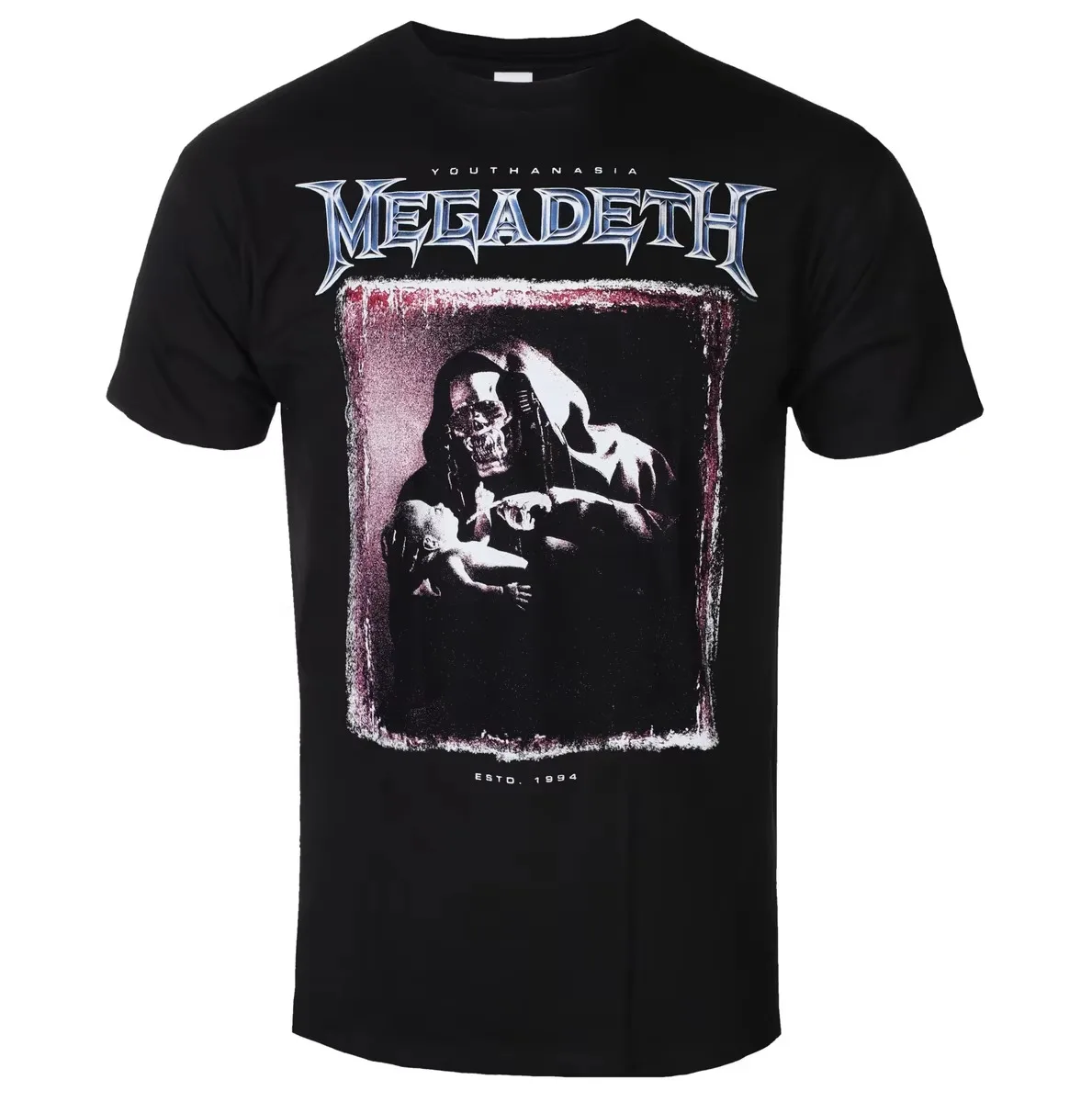 Youthanasia 1994 Vintage Megadeth Thrash Metal Band Graphic T-Shirt Cotton Men Women Streetwear Tee