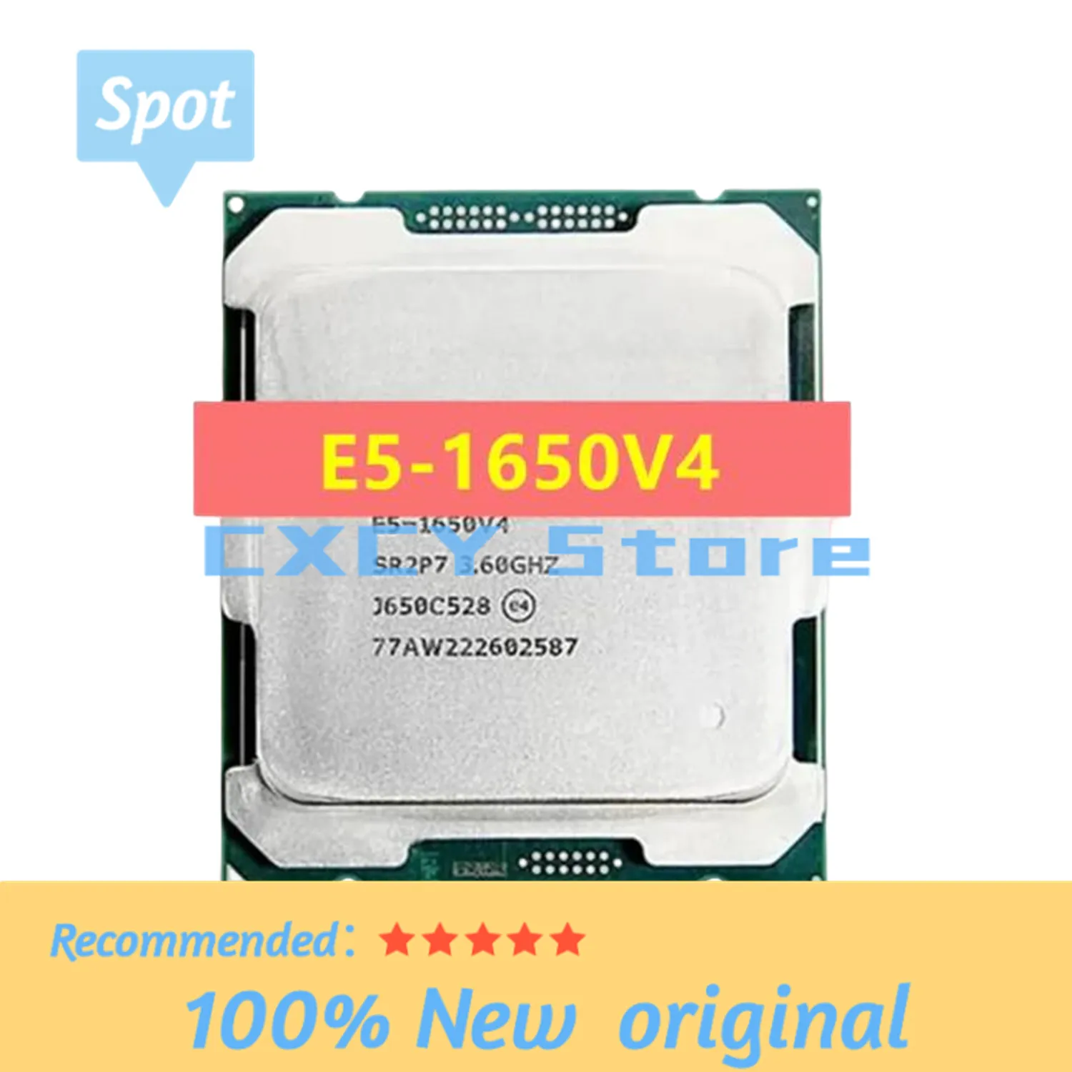 Xeon CPU E5-1650V4 SR2P7 3.60GHz 6-Cores 15M LGA2011-3 E5-1650 V4 processor E5 1650V4  E5 1650 V4