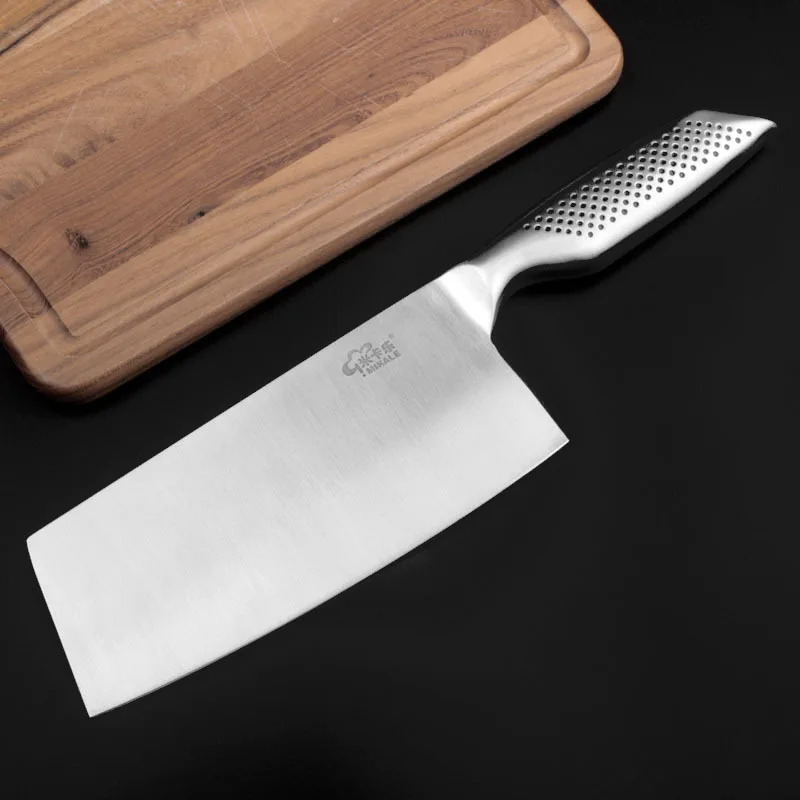 

7" inch Japanese Cook's Nakiri Knife Full Tang 4Cr13MoV Stainless Steel Chef Kitchen Knives Cooking Slicing Kitchen Meat Cleaver