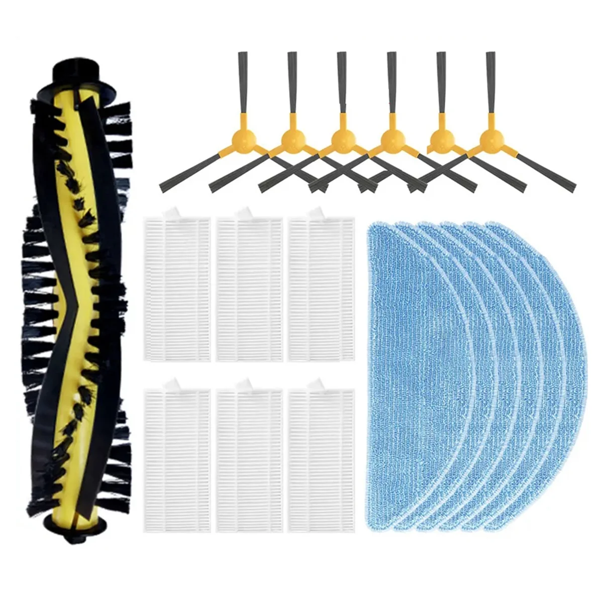 For Polaris PVCR 3300 IQ Home Aqua Roller Side Brush Hepa Filter Mop Cloths Rag Robot Vacuum Cleaner Accessory Part,19PC