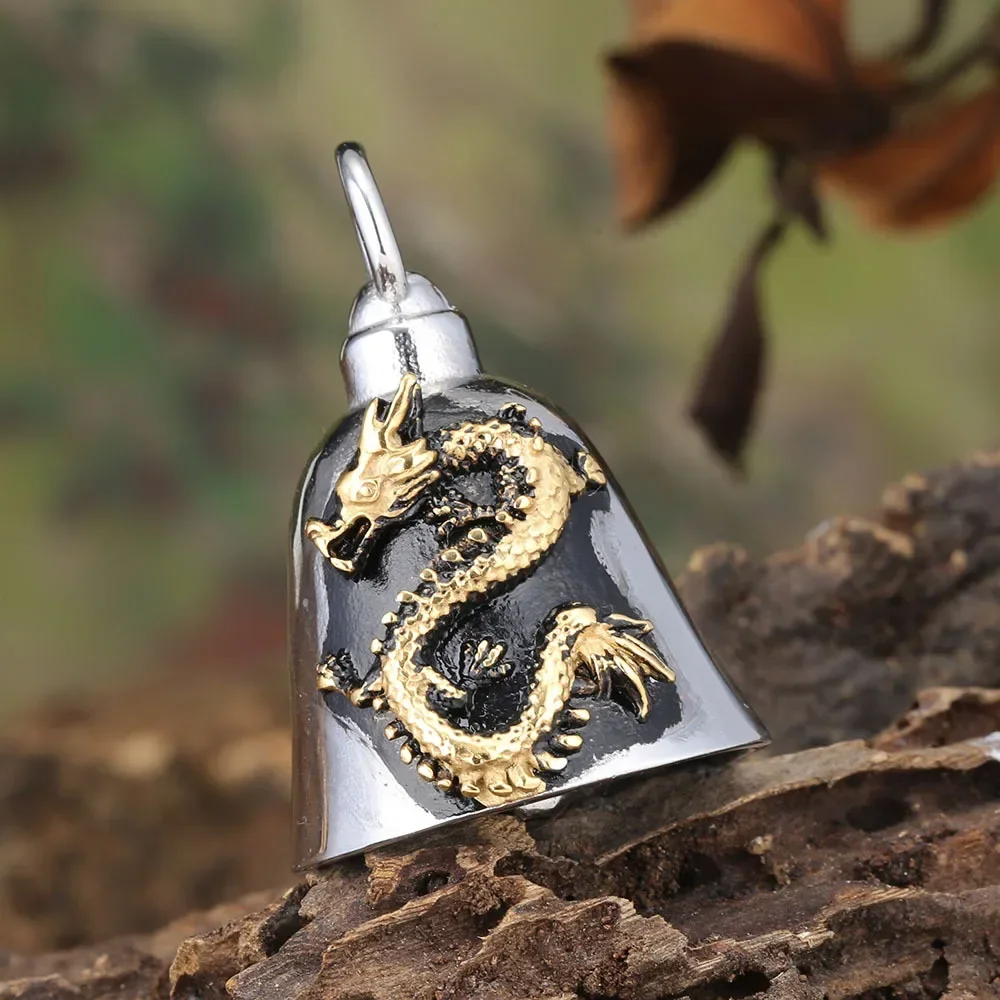 Dragon Motorcycle Bell Keychain, Riding Accessory