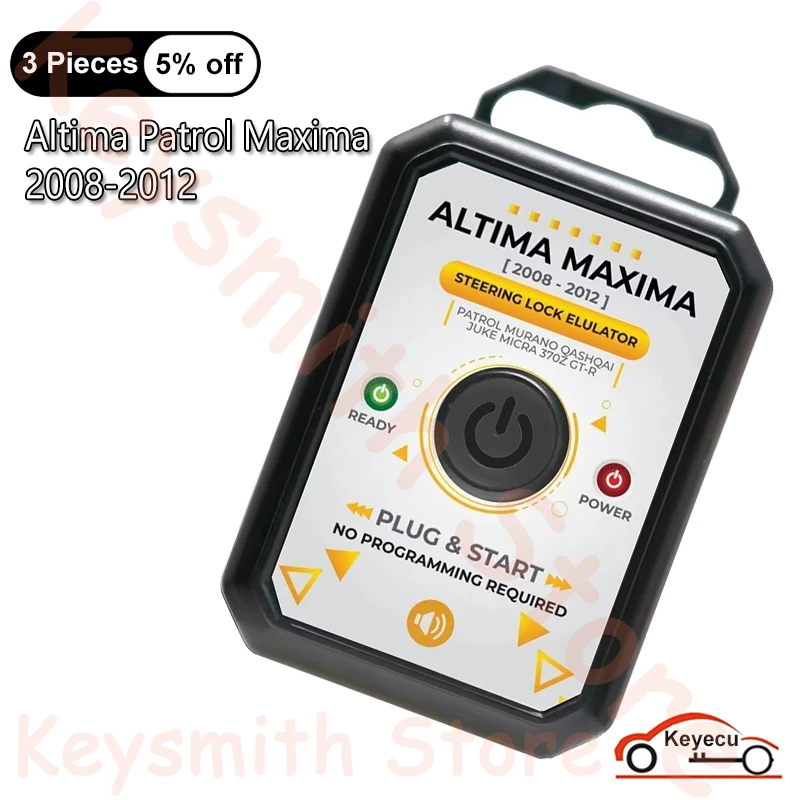 

KEYECU для Nissan Altima Patrol Maxima 2008-2012, симулятор блокировки рулевого управления, программирование не требуется, со звуком блокировки