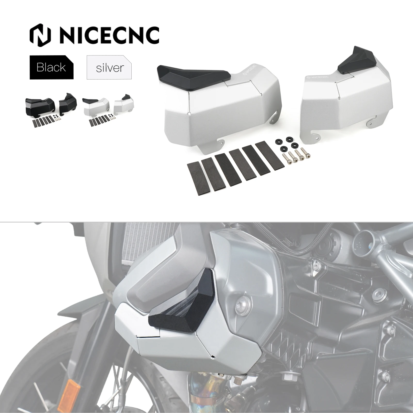 

For BMW R1250GS 2018-2023 R1250GS Adventure 2019-2024 2023 2022 2021 2020 R1250R/RS/RT Engine Cylinder Head Side Cover Protector