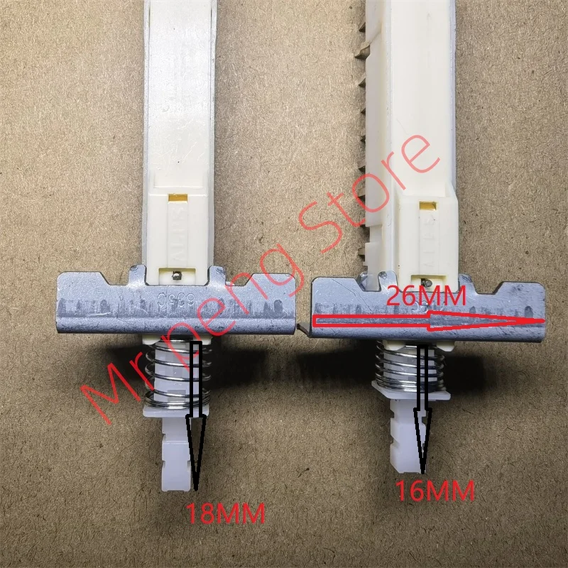 

1pcs for ALPS SPUN series for power amplifier key switch double row 18 foot piano key with lock switch self-locking 2X9 foot