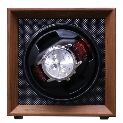 Wooden Watch Winder for Automatic Watches Single Rolex Box Watch Display Collector Storage